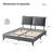 Leilonie Upholstered Sleigh Bed-301861300