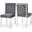 Chaise d'appoint rembourrée en velours Sansa-24010587-24010590