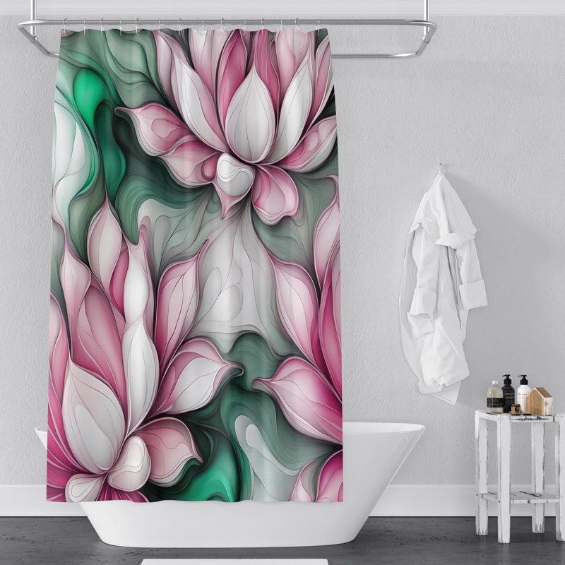 Rideau de douche Floral, H 72 po x l 70 po