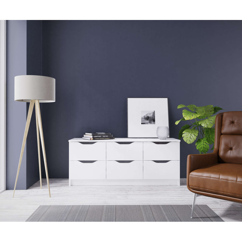 Kosta 6 Drawer 122Cm W Tallboy