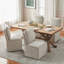 Chaises d'appoint rembourrées en tissu avec roulettes pour le salon Modern-1391154368
