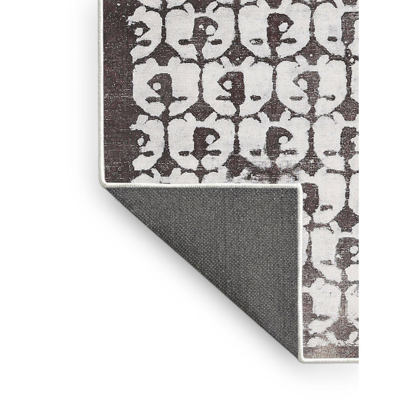 Tapis contemporain noir, Rectangle 8 pi x 10 pi