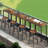 35"Narrow Bar Table,Pub Table for Dining Room, Counter Bar Tables with Sturdy Metal Frame-1732864581