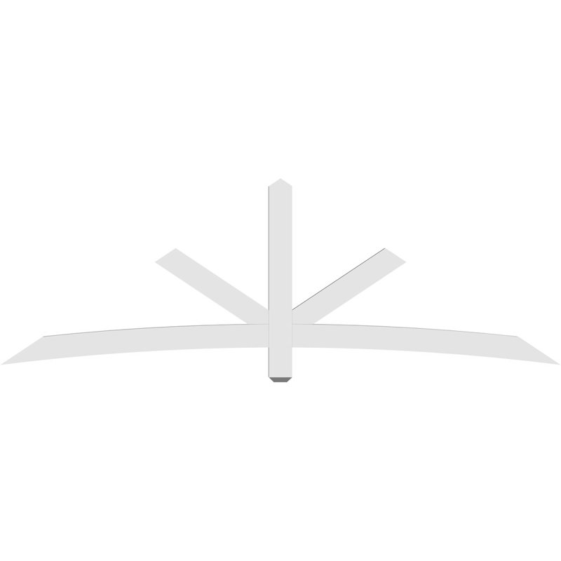 Support de pignon Alberta Alberta, H 32 po x l 96 po (pas : 8/12), P 2 po x F 4 po, PVC