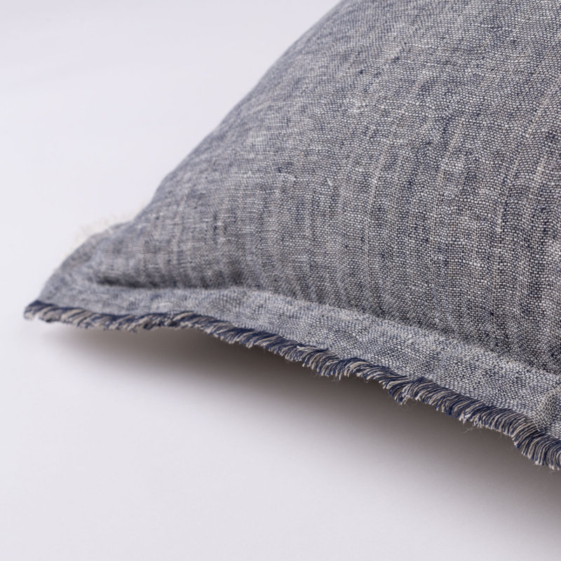 KENT PILLOW, OCHRE/NATURAL, EURO, Indigo