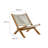 Vienna Outdoor Patio Teak And Rope Folding Accent Lounge Chair In Natural-105239669