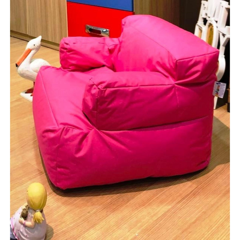 Fauteuil à billes, Polyester rose
