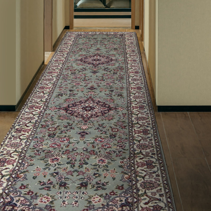 Wool Oriental Area Rug, Runner 2'6" x 10'