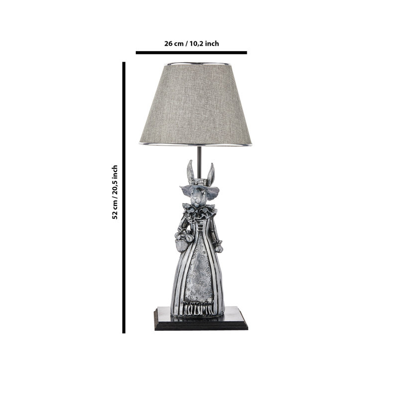 Lampe de table, gris, Gris clair