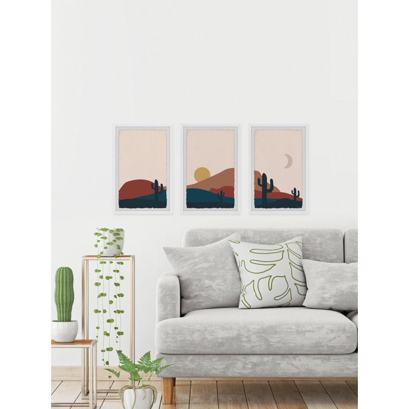 To The Dunes by Marmont Hill - 3 Piece Single Picture Frame Painting, 91cm H x 61cm W x 3.81cm D