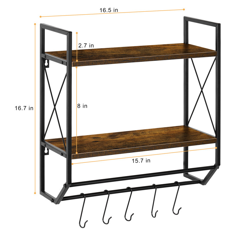 Wood 1 Wall Towel Rack
