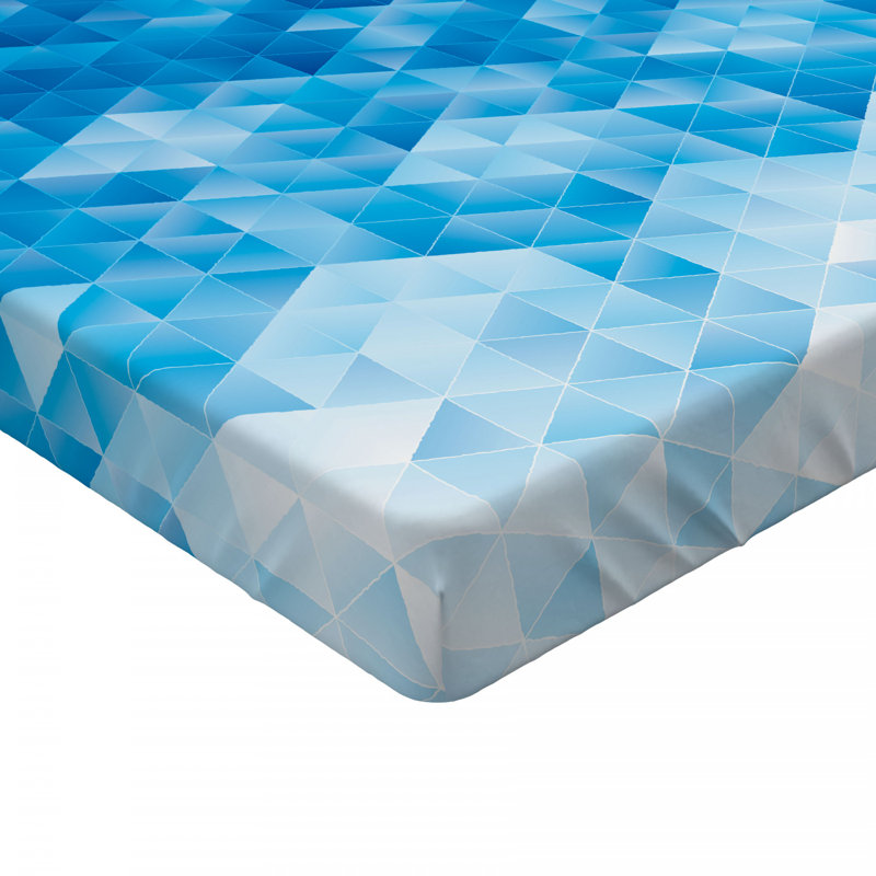 Microfiber Geometric Fitted Sheet, Full Fitted Sheet