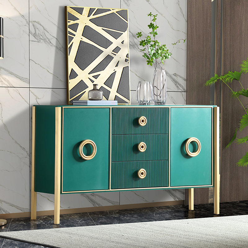 Buffet d'appoint Modern Luxury, Vert émeraude / or