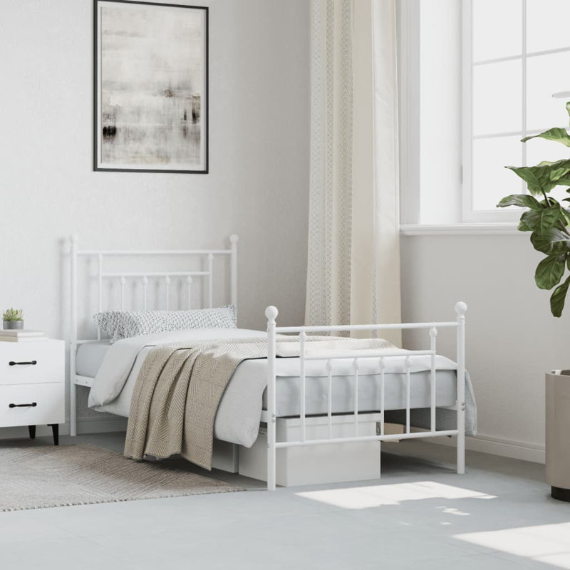Metal Bed, European Single (90 x 200cm)