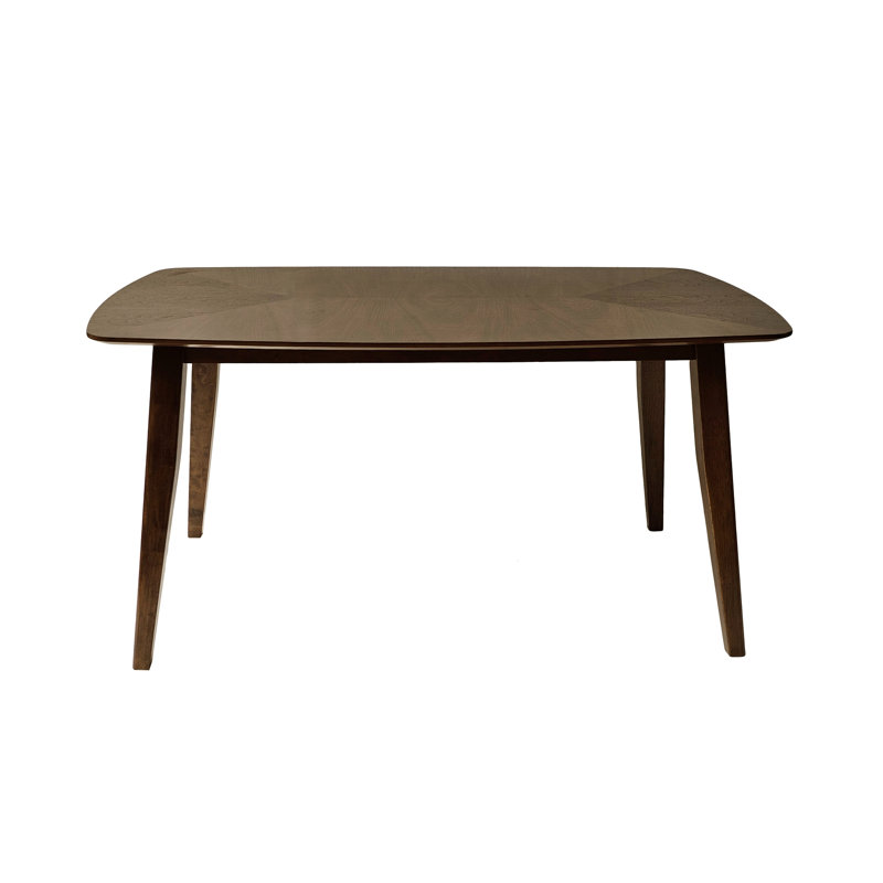 Table rectangulaire en noyer avec une apparence harmonieuse et accueillante - Transformez votre espace