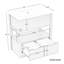 Meuble-lavabo 30 po avec comptoir, meuble-lavabo avec tablette de rangement ouverte et deux tiroirs, meuble-lavabo