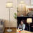 Adjustable Height Floor Lamp With Dimmable LED Bulb, Modern Standing Lamp For Living Room, Bedroom, Office, Silver Gray Shade, Easy Assembly, Space-Saving Design
