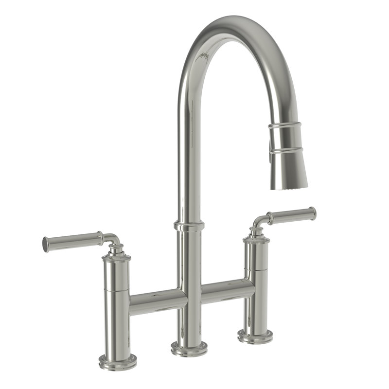 Taft Pull Down Kitchen Bridge Faucet, Polished Nickel