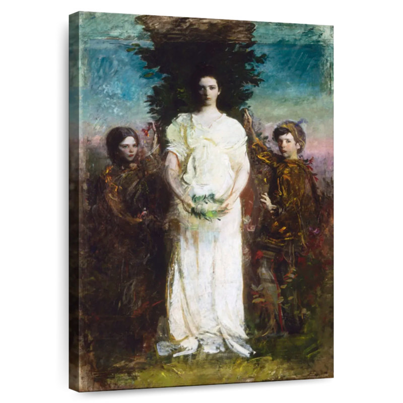 Leisha, mes enfants, Mary Gerald et Gladys Thayer, 1897, H 24 po x l 16 po