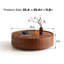 Table basse circulaire avec base en fer