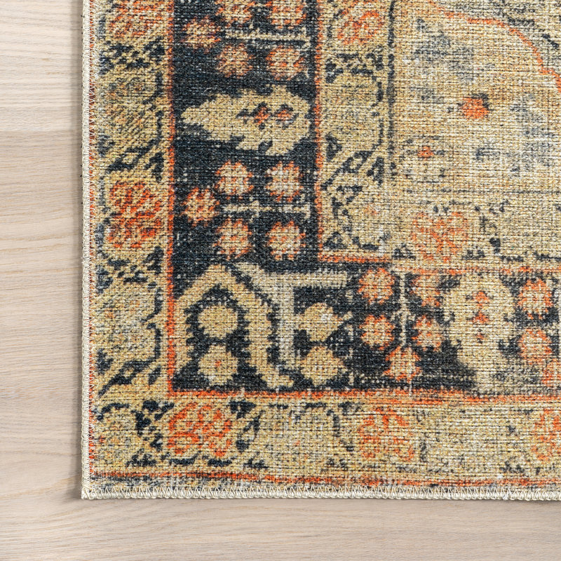 Tapis médaillon Esmeralda SpinClean, Rectangle 3 pi x 5 pi
