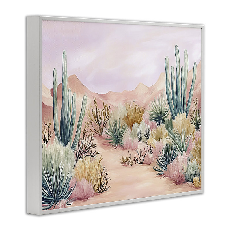Giclée encadrée par Desert Wonderland, design par Ramona Murdock, H 11 po x l 14 po, Blanc