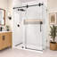 Cabine de douche d'angle coulissante RadianceRP sans cadre, 114-122 cm L x 91 cm P x 193 cm H, avec verre clair de 10 mm.-132943677-112209000