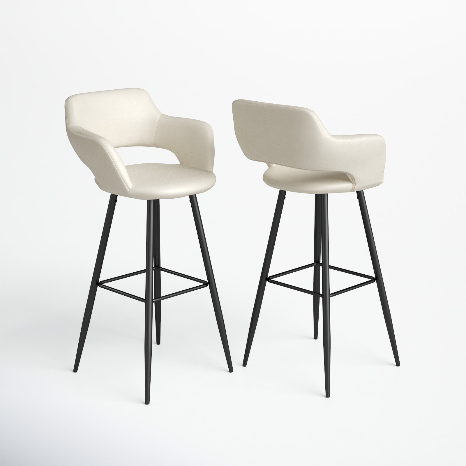 Lake Bar/Counter Stool, Cream, Bar Stool (30" Seat Height)