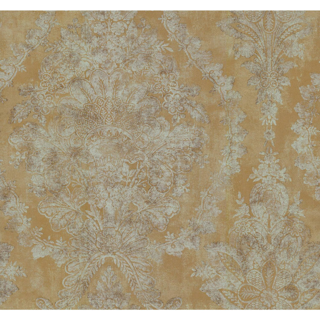 Charleston Damask 27'27" Smooth Wallpaper Roll York Wallcoverings 