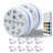 White Low Voltage Battery Powered Integrated LED Deck Light Kit