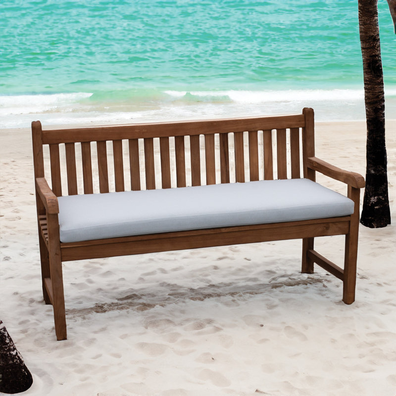 TB Bench Outdoor Cushion, Bamboo Bay Cloud, 50"W x 19"L