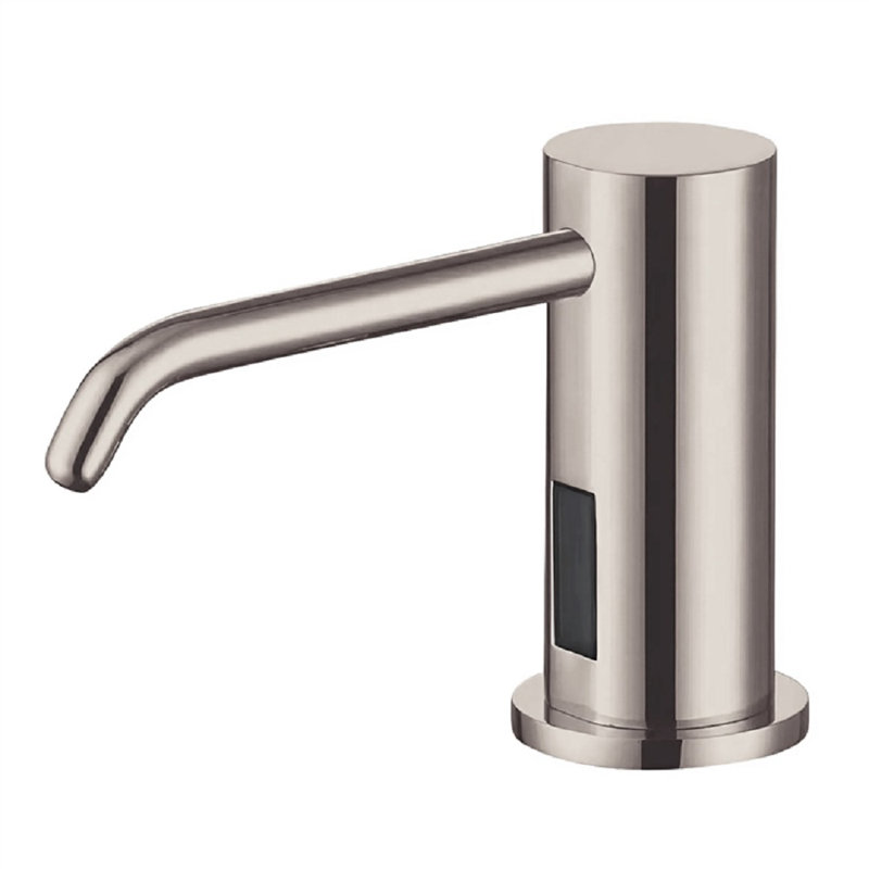 Automatic Sensor Deck Mounted Liquid Soap Dispenser Brushed Nickel Finish