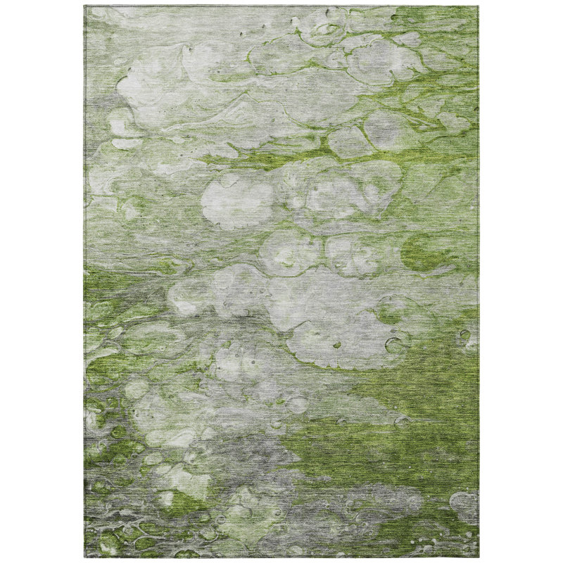 Tapis intérieur lavable abstrait 8 pi x 10 pi gris