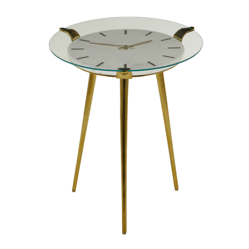 Glass Top End Table