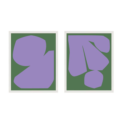 Element 2-Piece Print Set by Michael Kempen
