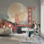 Bridge Landscape Wallpaper Abstract Modern Wall Decor-534221435-534221438