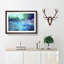 Aurora Borealis at Night in Abstract - Picture Frame Graphic Art Print-55686884-55686887