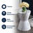 African Drum 17.25" Traditional White Marble Finish Floral Chinoiserie Ceramic Drum Garden Stool, Pierced Indoor/Outdoor Patio Seat & Side Table