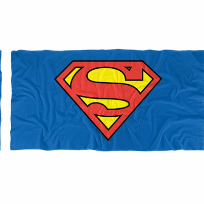 Superman Iconic Emblem Beach Towel - 30 x 60 Officially Licensed