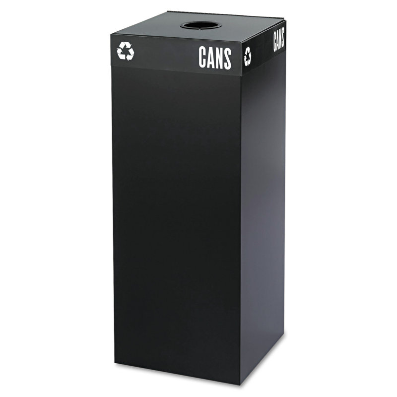 Public Square 25-Gallon Cans Recycling Containers Lid