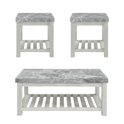 Ensemble de tables basses 3 pièces Amonti