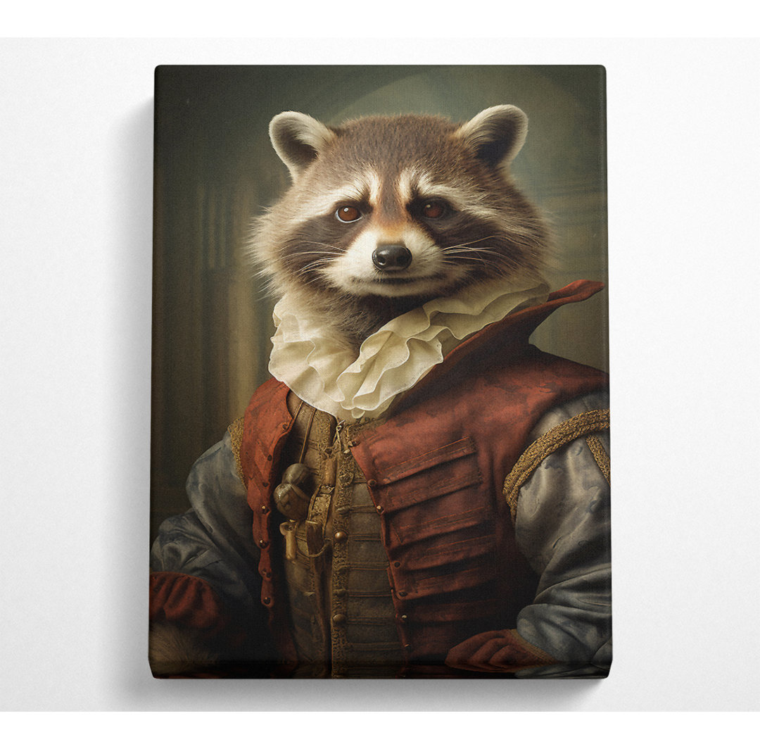 Racoon Renaissance - Kunstdrucke auf Leinwand - Wrapped Canvas