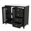 Meuble-lavabo 36 po avec deux portes à fermeture en douceur, tablettes réglables et trois tiroirs-1122493202