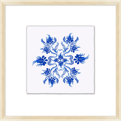 Blue Fleur 4 Print by Nathan Turner