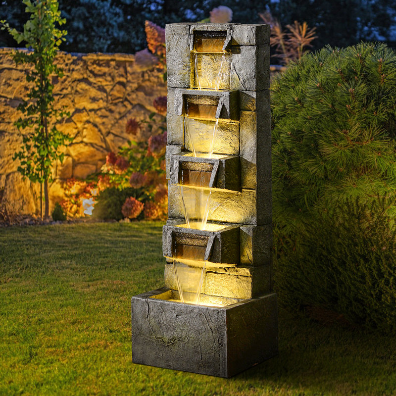 Fontaine en résine Araylee avec lumière