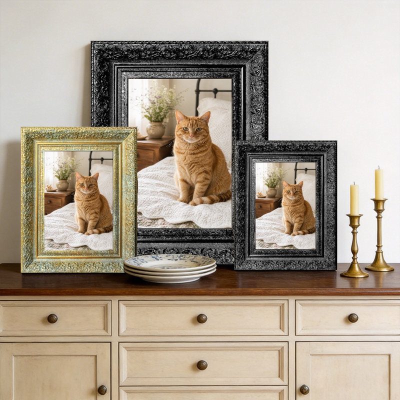 Cadre photo de table 1PC 5 "x 7" noir pour tablette de bureau, Black, 1, 5" x 7"