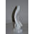 Ameline Modern Art Abstract of Fire White Resin Statue - Size: 6"L x 3"W x 12"H. -1226014979