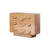 Modern Burlywood Solid Wood Accent Cabinet