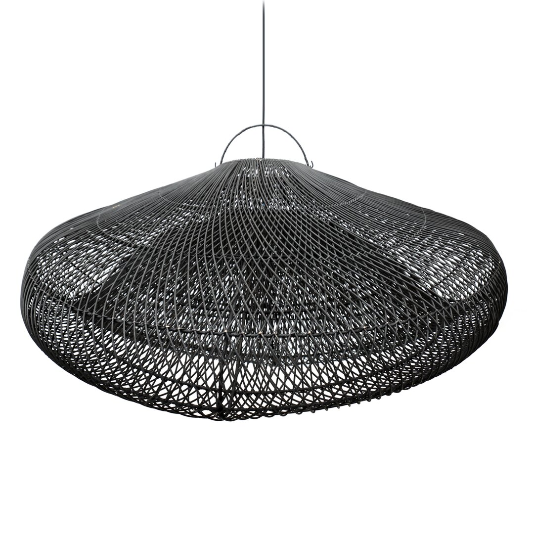 120 cm Lampenschirm The Cloud aus Bambus/Rattan