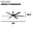 Talbert 70" Indoor Matte Black LED Ceiling Fan With Remote Control